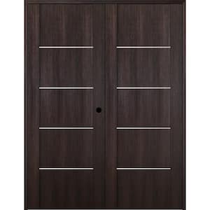 Vona 01 4H 48 in. x 80 in. Left Hand Active Veralinga Oak Wood Composite Double Prehung Interior Door