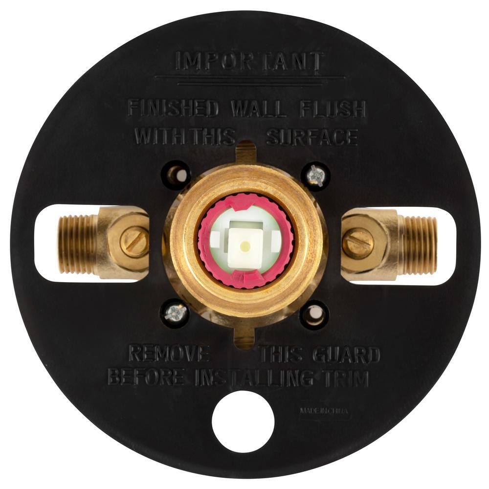 Matte Black Pressure Balance Thermostatic Valve with Lever