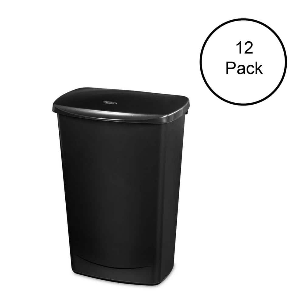 UPC 842372167178 product image for 11.4 Gal. Lift-Top Covered Wastebasket Trash Can (12 Pack) | upcitemdb.com