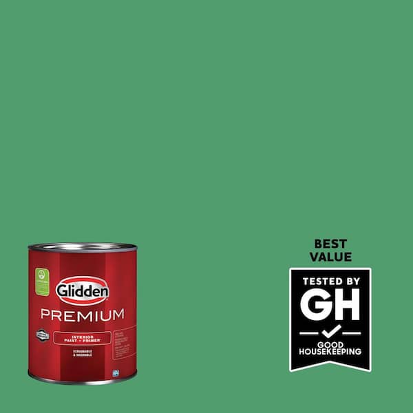 Glidden Premium 1 qt. PPG1226-6 Basil Pesto Eggshell Interior Latex Paint