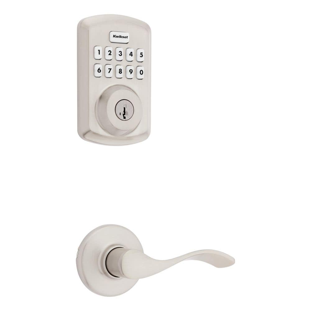 Powerbolt 250 Electronic Keypad Deadbolt with Balboa Passage Lever Satin Nickel Door Handleset price history on PriceWatchPro