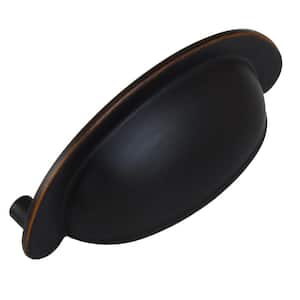 2-1/2 in. Center-to-Center Oil Rubbed Bronze Small Cup Cabinet Bin Pulls (10-Pack)