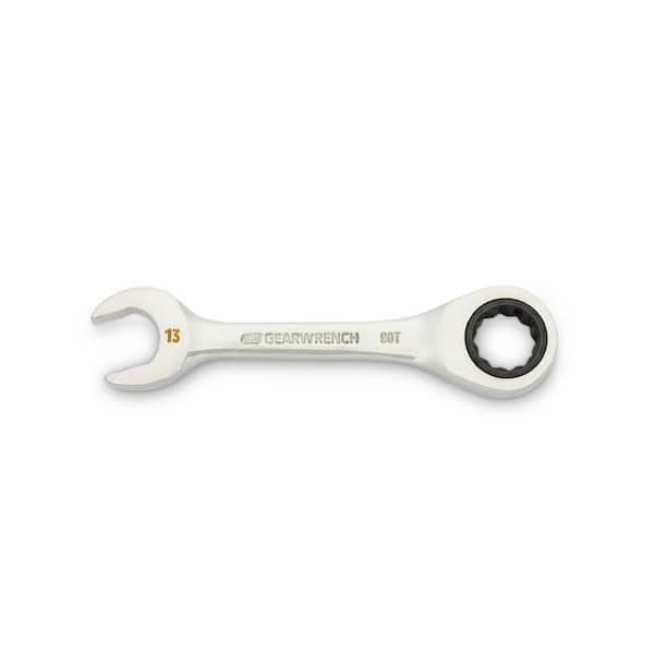 GEARWRENCH 13 mm 90-Tooth 12 Point Stubby Ratcheting Combination