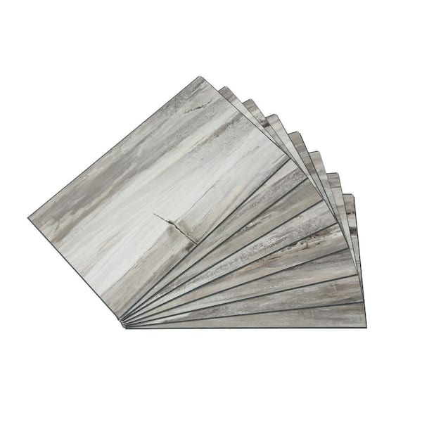 Palisade Wall Tile Shower Kit - 25.6 in. x 14.8 in. Tile Kit - Dusty Pearl