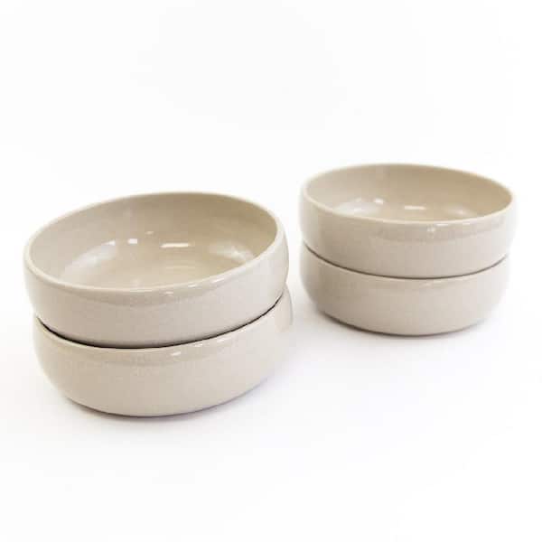 Carthage.Co La Marsa 12 oz. Muslin Stoneware Fruit Plate (Set of 4)