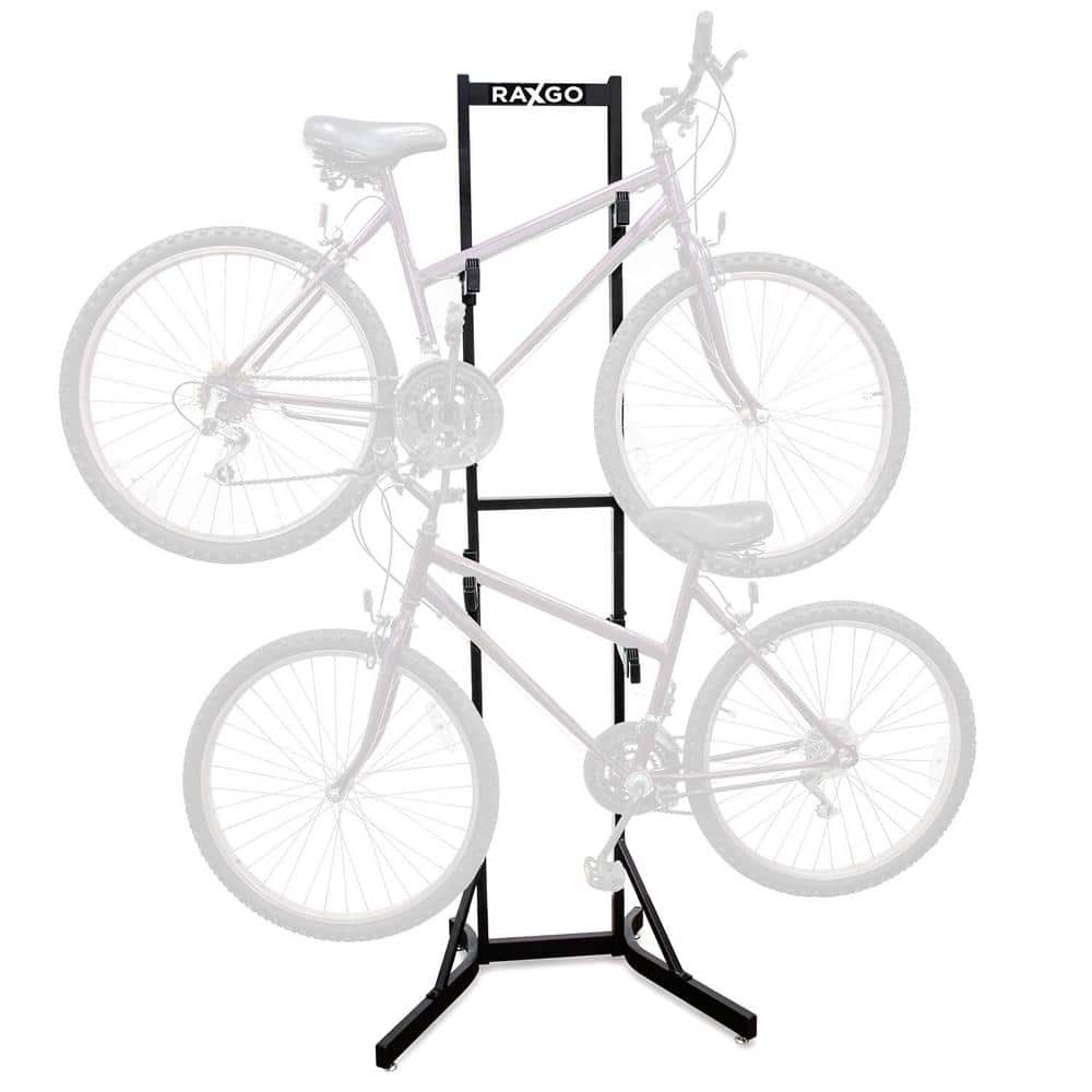 Leisure Sports Vertical Bike Storage Rack for 2 Bicycles, Adjustable Arms,  Fits 7-10ft Ceilings, Durable Wood Construction in the Bike Racks & Storage  department at