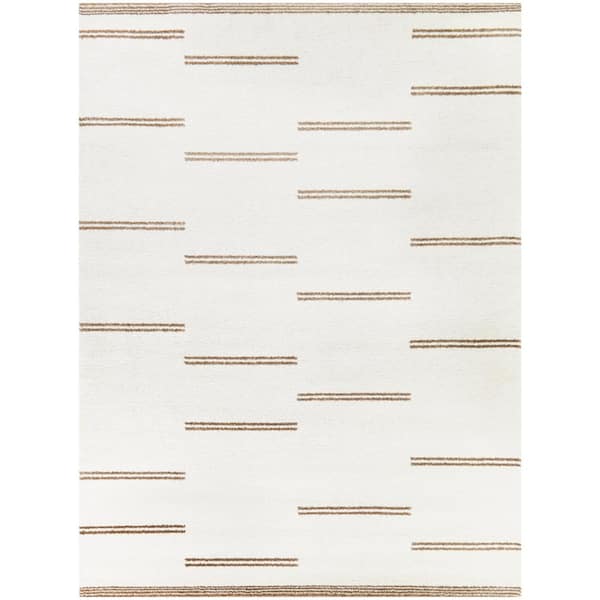 BALTA Ferrara Rust 5 ft. x 7 ft. Stripe Area Rug