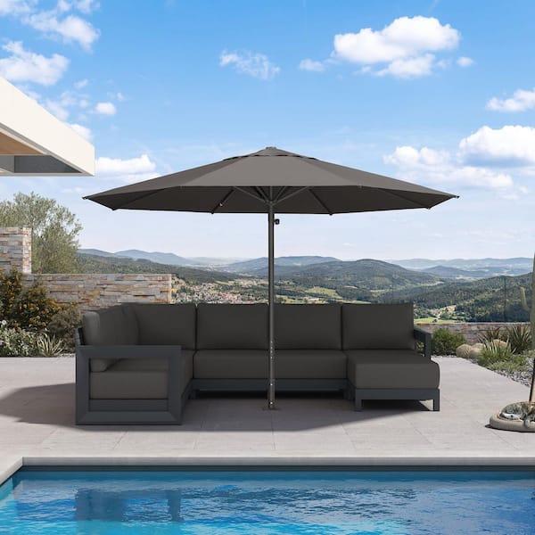 13 foot round patio umbrellas Umbrella Wooden 13ft 8-Rib with Weighted Base this umbrella transforms any outdoor space into a stylish retreat built to last through seasons of enjoyment. 13 ft Round Cantilever Umbrella