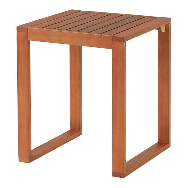 Pure Garden Grafton Eucalyptus Wood 23 1/2 in. H Cocktail Table