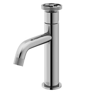 Cass Single Handle Single-Hole Bathroom Faucet in Chrome