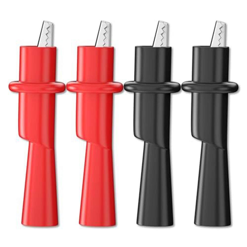 4-Piece Series 2mm Socket Alligator Test Clips 10mm Jaw Insulated Rustproof Push-on Multimeter Connector price history on PriceWatchPro
