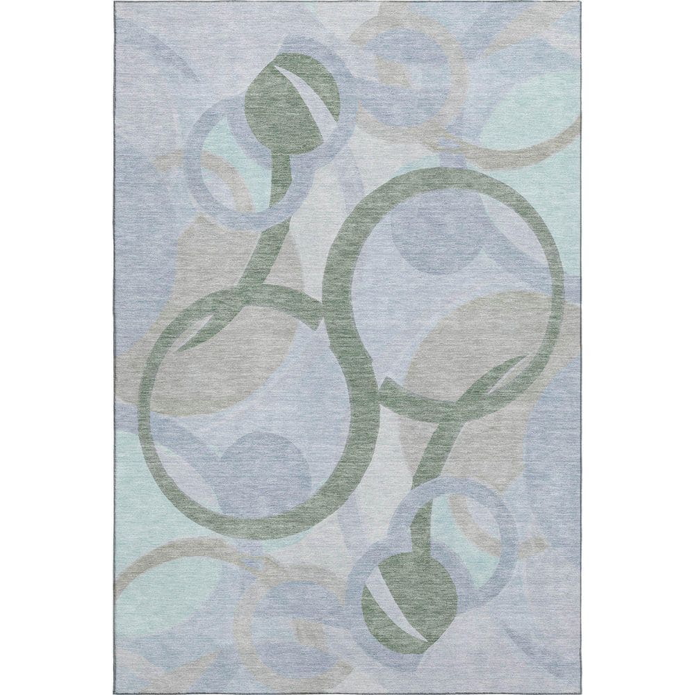 Mayfield Premium Machine Washable Abstract AMF2168 Sage 3 ft. x 4 ft. Area Rug price history on PriceWatchPro