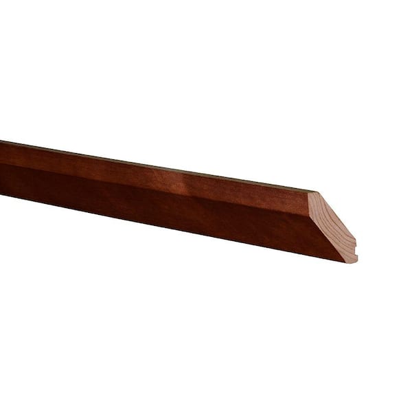 Home Decorators Collection 96 in. W x 1.875 in. D x 2.625 in. H Solid Wood Kitchen Cabinet Angle Crown Molding in Manganite