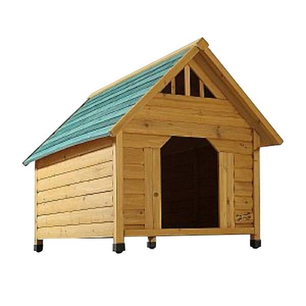 Pet Squeak 2.7 ft. L x 2-1/3 ft. W x 2.5 ft. H Alpine Lodge Medium Dog House
