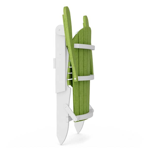 Wildridge Heritage Lime Green and White Plastic Outdoor Folding