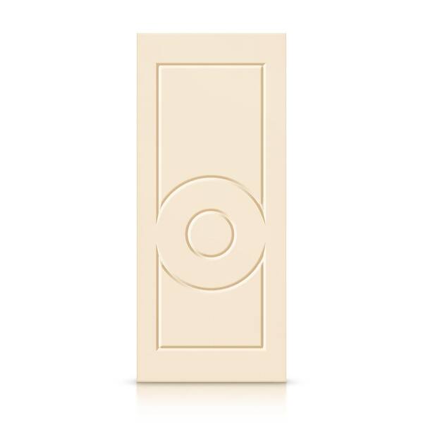 CALHOME 24 in. x 84 in. Hollow Core Beige Painted Composite MDF Interior Door Slab