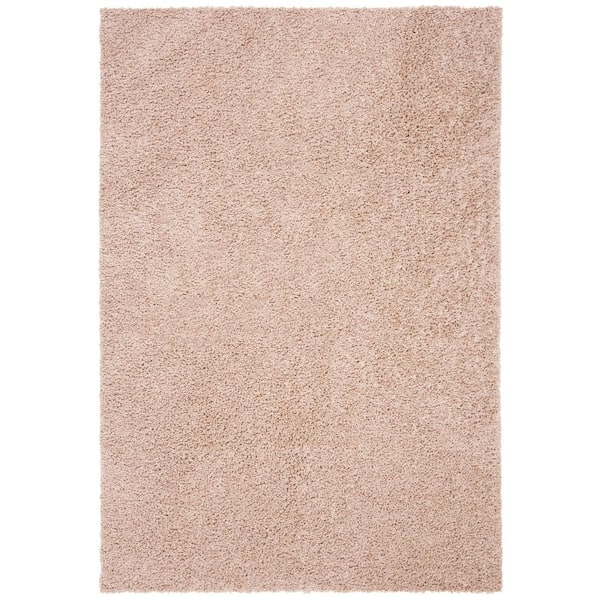 SAFAVIEH Primo Shag Beige 5 ft. x 8 ft. Solid Area Rug
