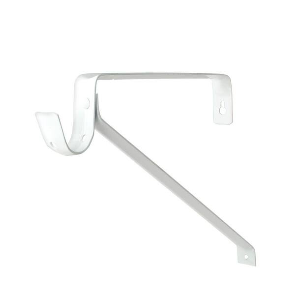 thumbnail image 2 of Closet Hanging Rod Gisafai 4 Pack Closet Rod Support Brackets - 1 Inch Heavy Duty Metal Wall Mount Heavy Duty Steel Closet Rod Center Support Wall Mount 2 of 14