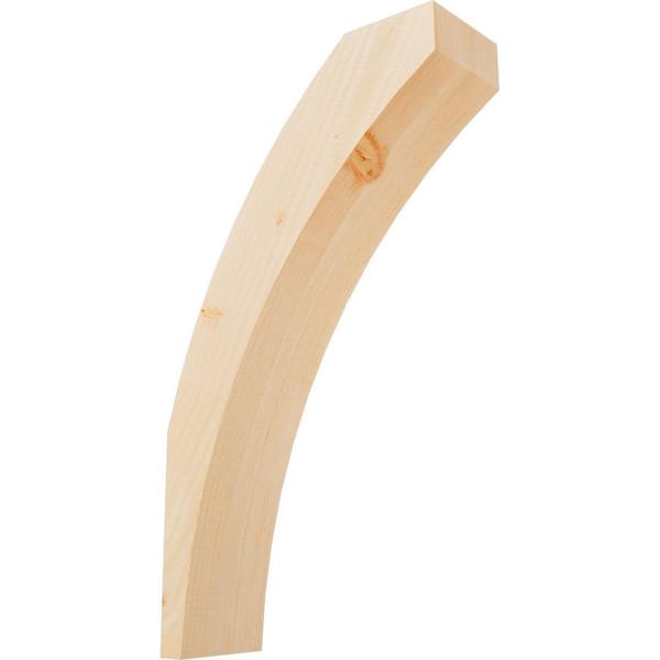 Ekena Millwork 5 1/2"W x 16"D x 28"H Thorton Smooth Knee Brace, Douglas Fir