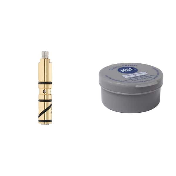 4 in. Broach Cartridge for Moen (Replaces 1200) and 1/2 oz. Waterproof Faucet Grease Combo