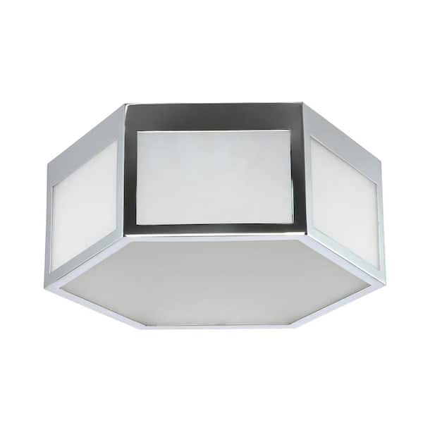 bradford small hexagonal flush mount