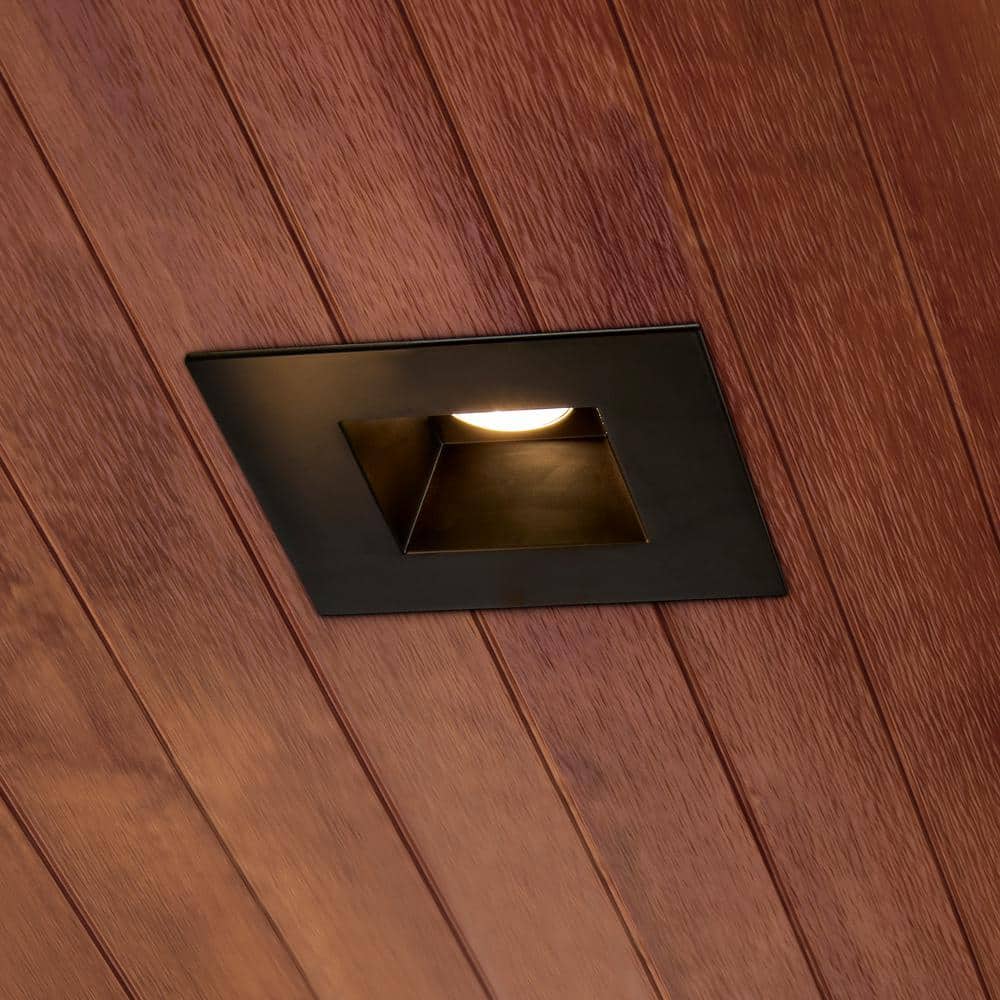 6-Inch Black Aluminum Square LED Recessed Downlight