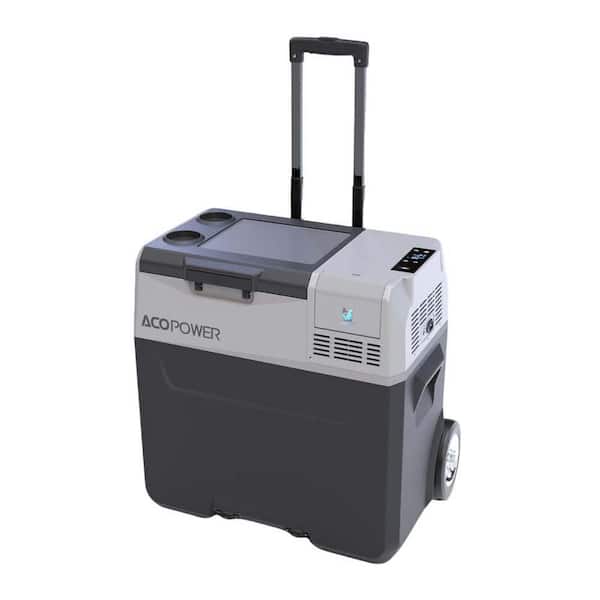 52 qt. Patio Cooler, 12V, 45W Portable Car Freezer with APP Control and 6 in. Off-road Wheels