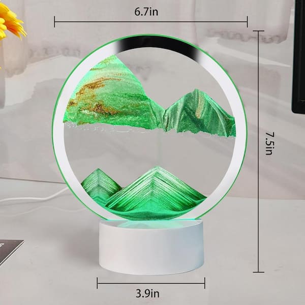 Afoxsos Green 3D Color Quicksand Moving Sand Art Liquid Motion