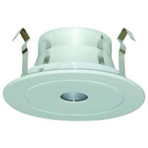 4 in. White Recessed Lighting Pinhole Trim with Aluminum Reflector