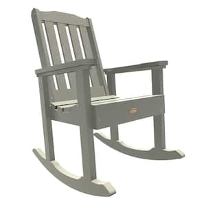 Essential Country Harbor Gray Plastic Outdoor Rocking Chair