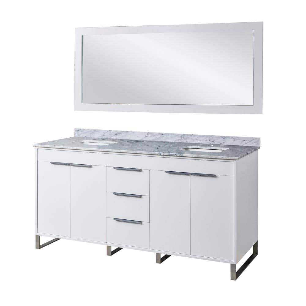 Direct vanity sink Luca 71 in. W x 25 in. D x 36 in. H Double Bath