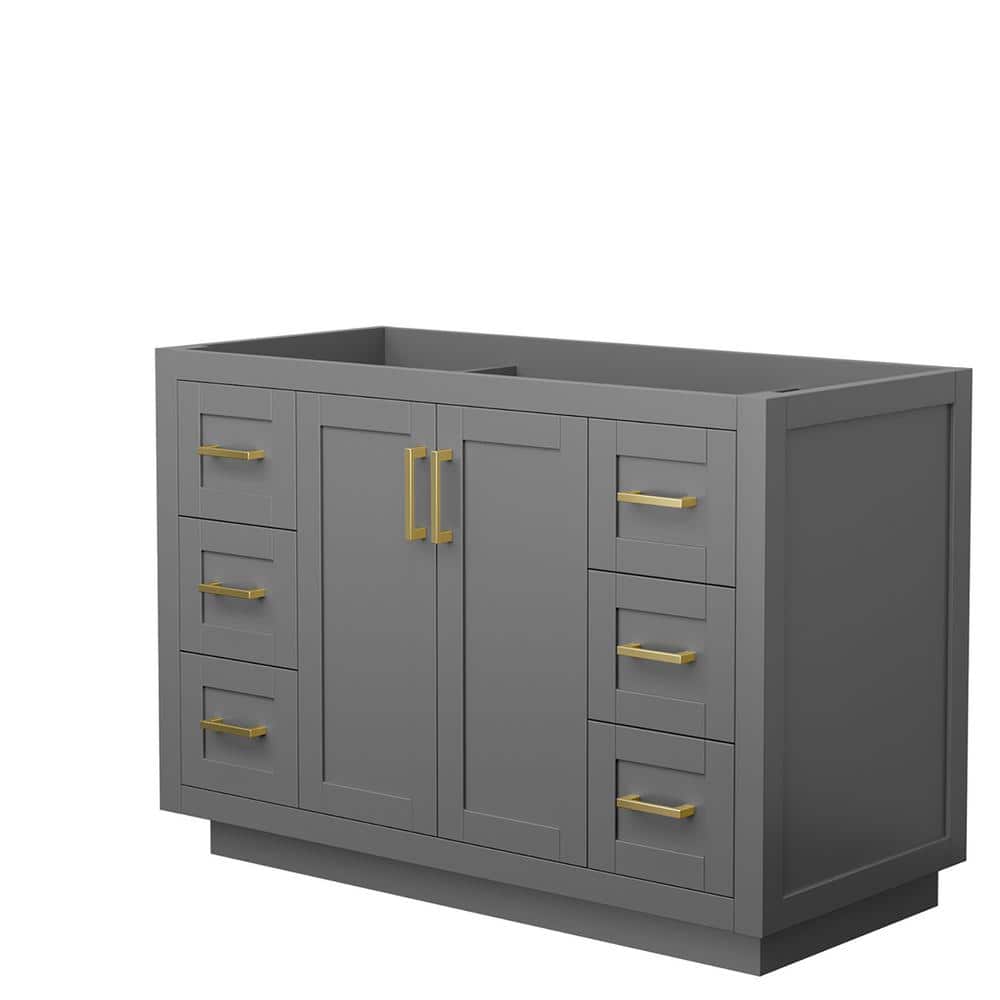 Miranda 47.25 in. W x 21.75 in. D Single Bath Vanity Cabinet Only in Dark Gray price history on PriceWatchPro