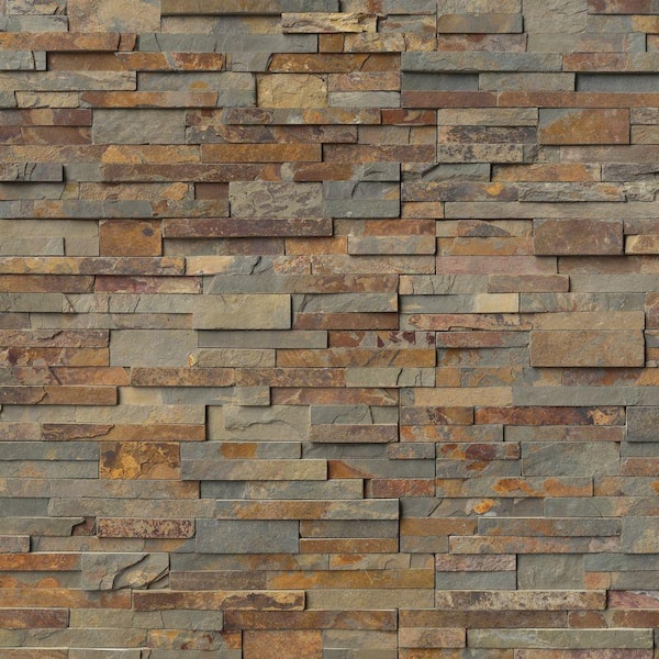 MSI Natural Earth Ledger Panel 6 in. x 24 in. Natural Slate Wall Tile (6 sq. ft./Case)