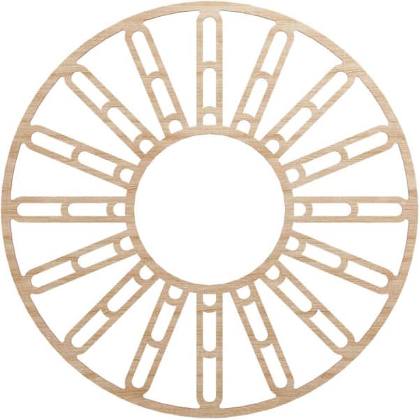 Ekena Millwork 0.375 in. x 40 in. x 40 in. Wood Medallion Moulding