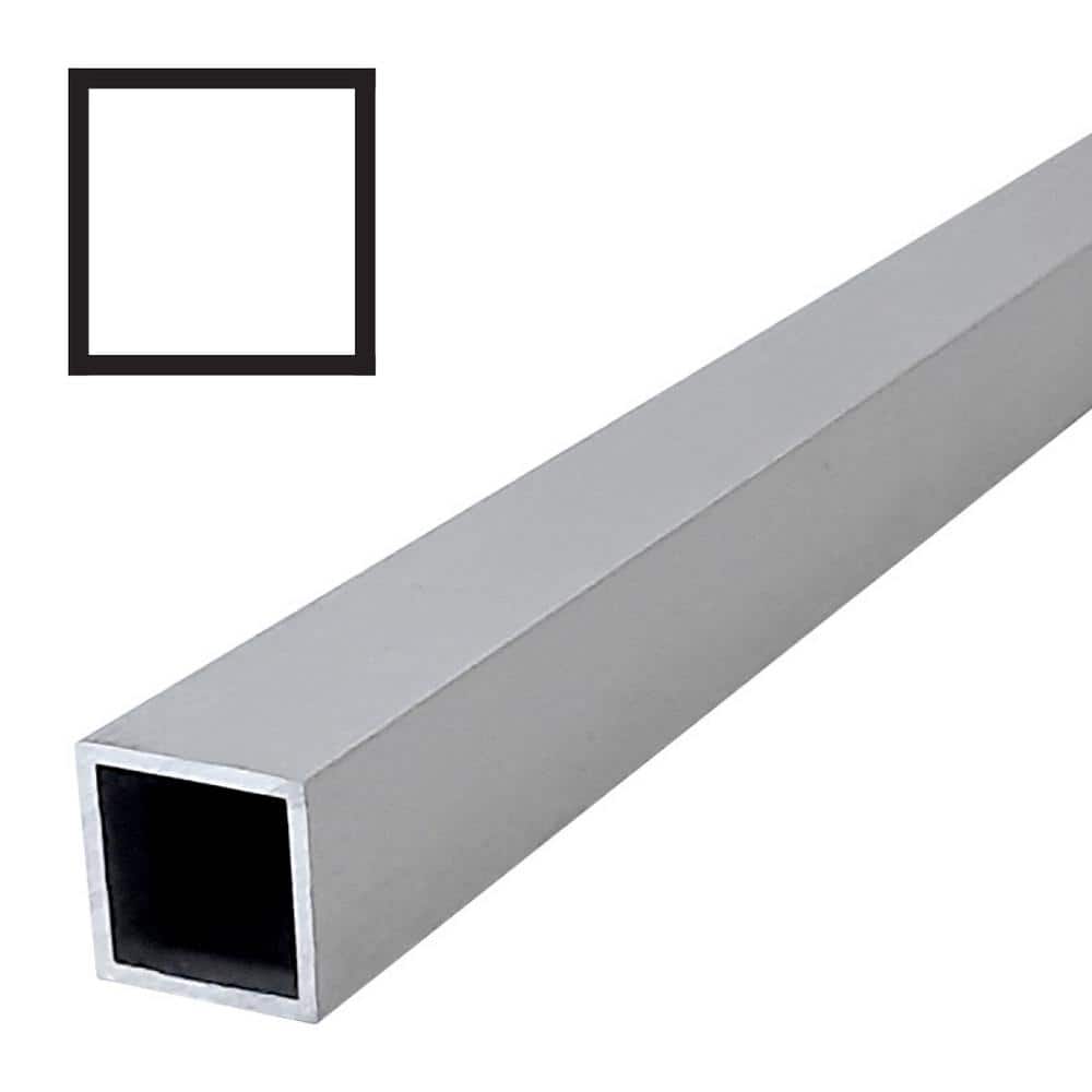 AT 011 3/4 in. D x 3/4 in. W x 96 in. L Metal Mira Satin Clear Square Tube Drip Cap Moulding Pack (6-Pack) price history on PriceWatchPro