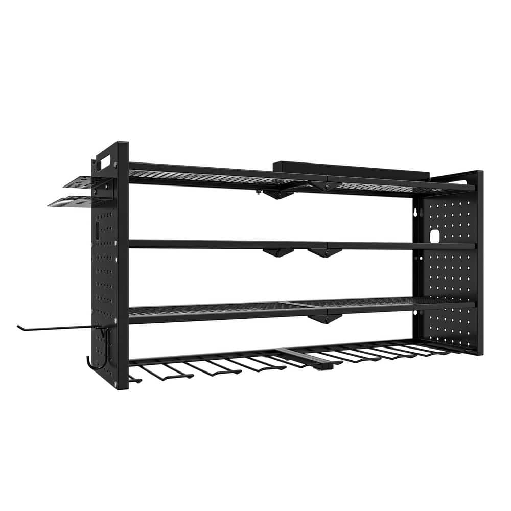 32.87 in. W x 16.54 in. H x 8.66 in. D in Black Modular Wall-Mounted Power Tool Organizer with Charging Station price history on PriceWatchPro