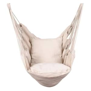 Hammocks Hanging Rope Hammock Chair Swing Seat with 2 Seat Cushions and Carrying Bag