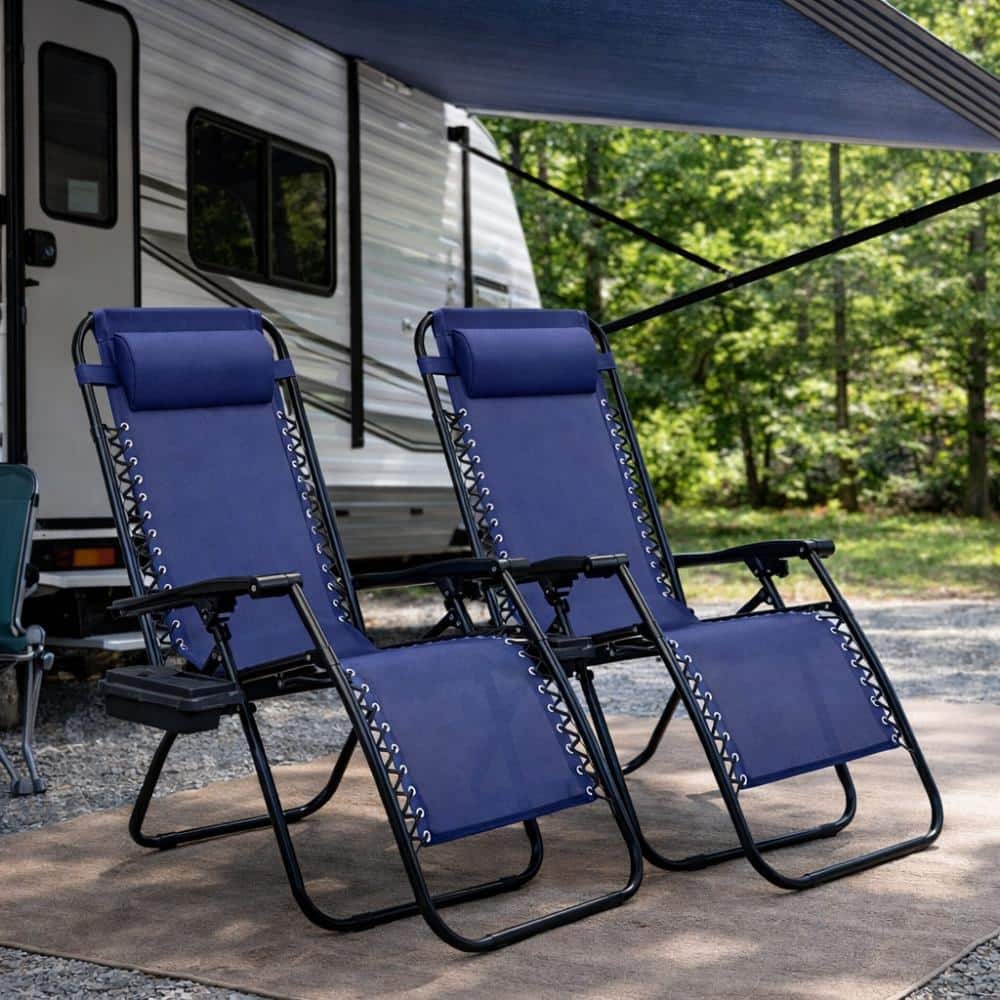 BELLINI HOME AND GARDENS Barca Folding Zero Gravity Chairs Steel