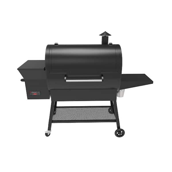 Lifesmart 2000 sq. in. Surface Pellet Grill and Smoker in Black with Dual Meat Probes and Smart Digital Temperature Control