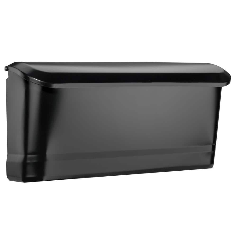 Cielo Black Small Steel Wall Mount Mailbox