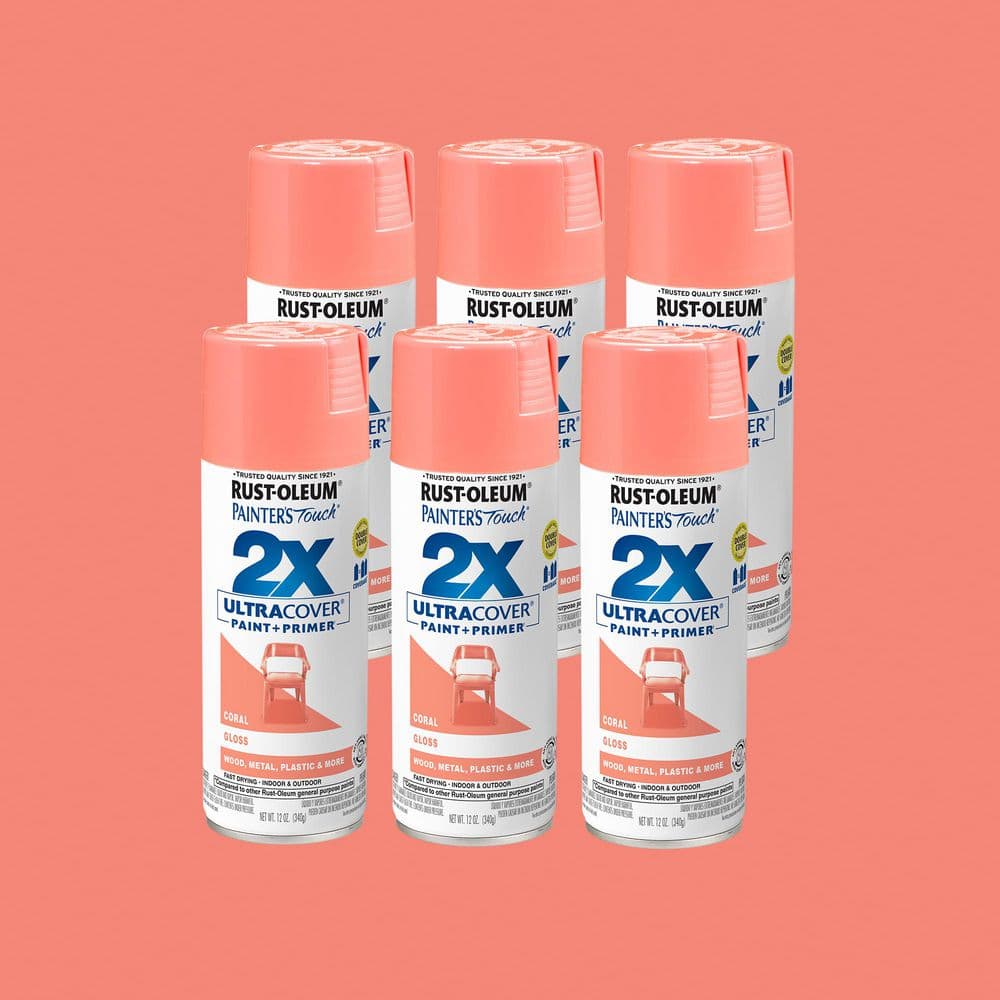 Rust-Oleum Painter's Touch 2X 12 oz. Gloss Coral General Purpose