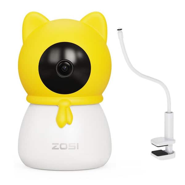 ZOSI C516 2.5K 4MP Indoor Smart Plug-in Home Security Camera with 360 Pan/Tilt, Virtual Fence, 2-Way Talk, Dual Band Wifi