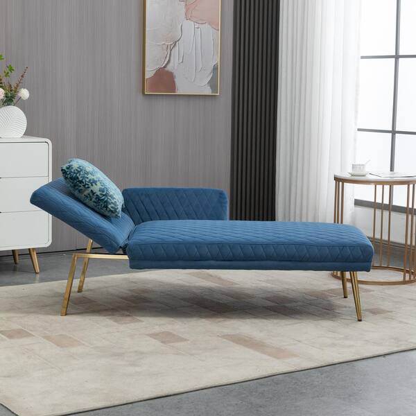 light blue chaise lounge indoor