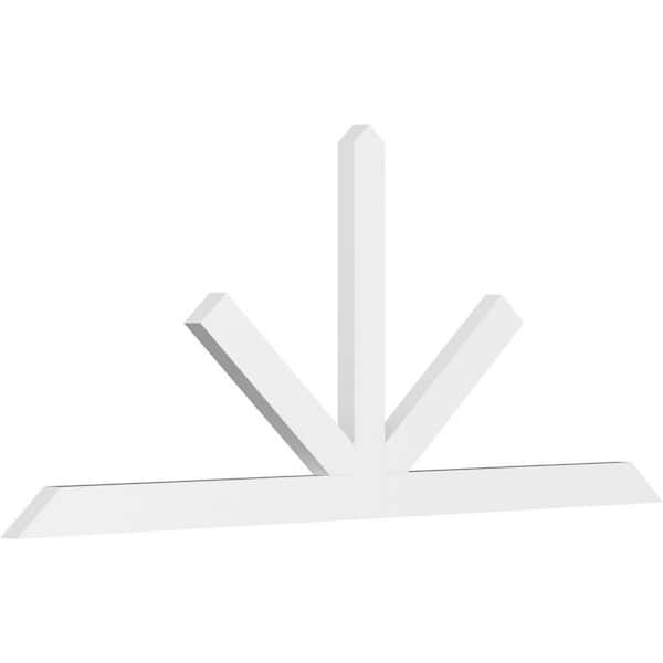 Ekena Millwork Saratoga 84 in. W x 35 in. H x 2 in. D Signature Polyurethane Bracket