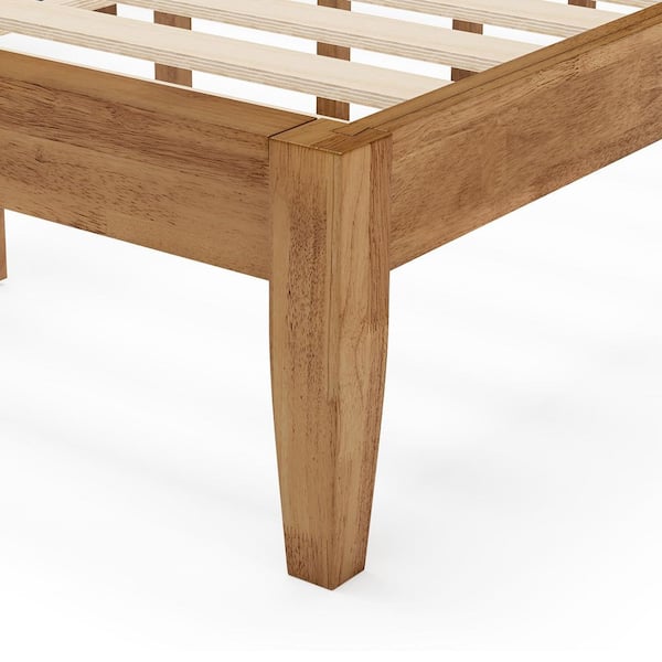 OrangeOne Nami Natural Yellow Solid Wood Frame Queen Size Platform