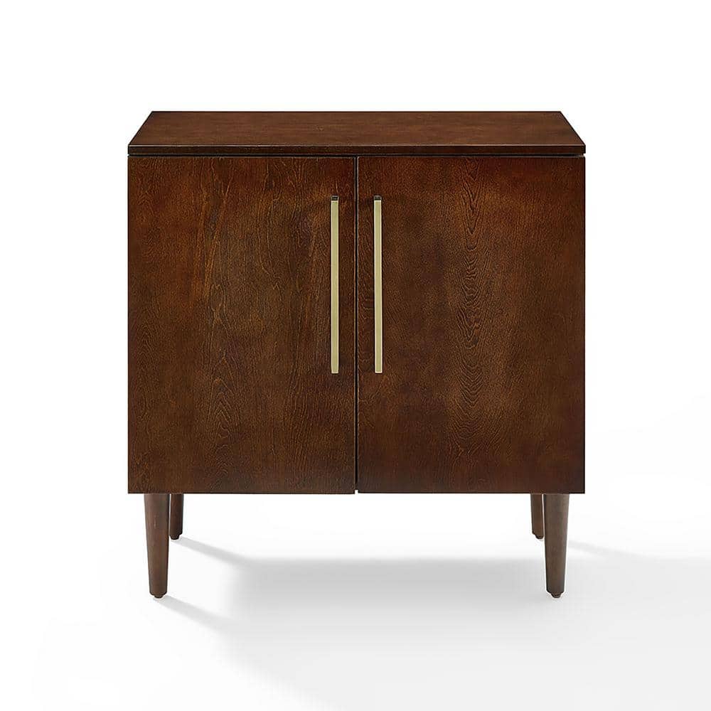 Mid-Century Modern Everett Mahogany Console Cabinet with Storage