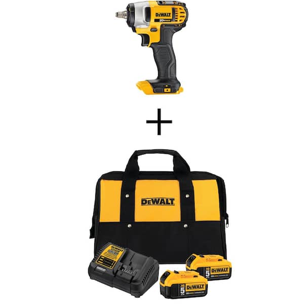 DEWALT 20V MAX Cordless 3/8 in. Impact Wrench Kit with Hog Ring, (2) 20V MAX XR Lithium-Ion 5.0Ah Batteries, and Charger DCF883BW2052CK - Home Depot