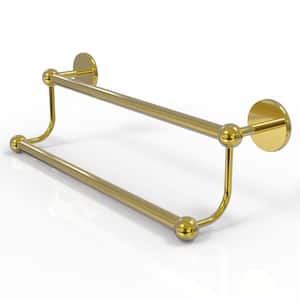 Prestige Skyline Collection 18 in. Double Towel Bar in Polished Brass