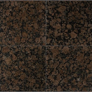 Baltic Brown 12 in. x 12 in. Polished Granite Floor and Wall Tile (10 sq. ft. / case)