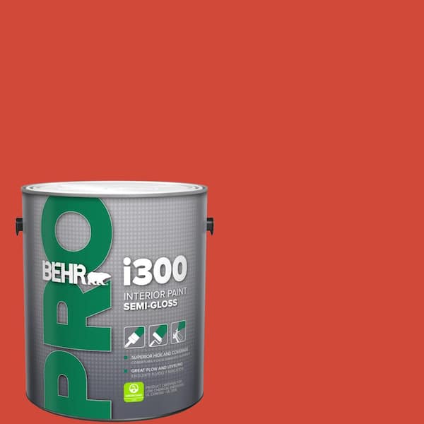 1 gal. #P180-7 Top Tomato Semi-Gloss Interior Paint